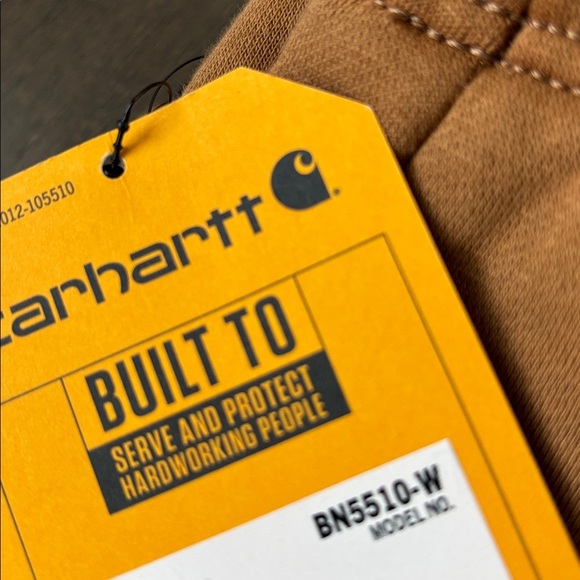 Carhartt Relaxed Fit Midrise fleece,hip pockets,back zip pocket,elastic waist - Picture 9 of 10